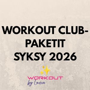 WORKOUT CLUB -paketit syksy 2026